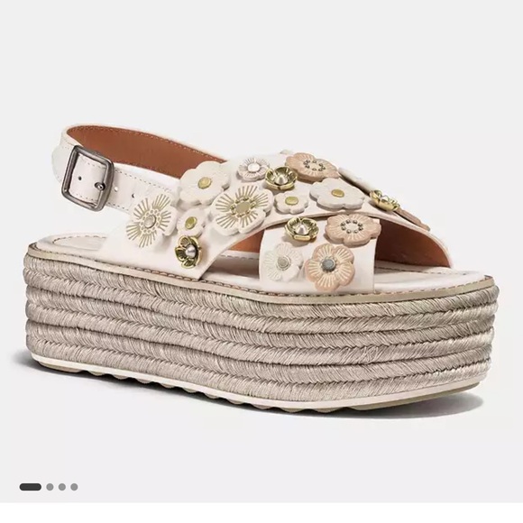 Coach Espadrille Sandals with Tea Rose - Picture 12 of 12